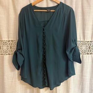 Torrid Women's Green Blouse